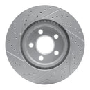 R1 87-89 Porsche 944 Excl Turbo Rear Right Drilled & Slotted Geo-Carbon Rotor