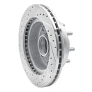 R1 95-04 Ford E-350 Econoline Front Right Drilled & Slotted Silver Brake Rotor