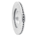 R1 03-05 Nissan Maxima Front Right Drilled & Slotted Silver Brake Rotor