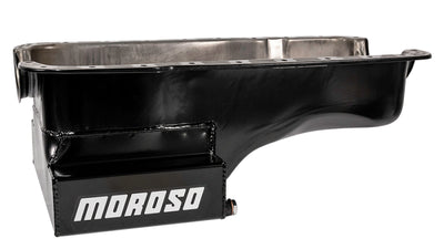 Moroso Ford 351W (w/Front Sump) Kicked Out Wet Sump 7qt 8in Steel Oil Pan
