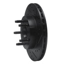 R1 83-92 Ford Explorer Front Right Drilled & Slotted Black Brake Rotor