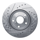 R1 92-95 Toyota MR2 Front Drilled & Slotted Silver Brake Rotor Set