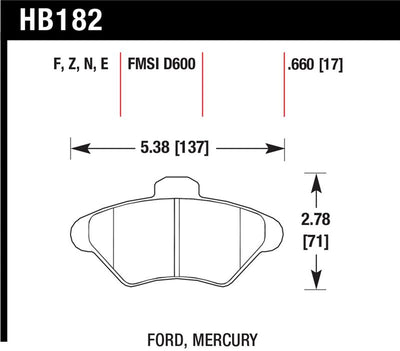 Hawk Performance Ceramic Street Brake Pads