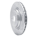 R1 14-20 Cadillac Escalade Front Right Drilled & Slotted Silver Brake Rotor
