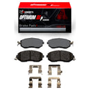 R1 10-20 ScIon FR-S Front Drilled & Slotted Black Brake Rotor Set w/Optimum OE Pads and Hardware