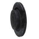 R1 02-10 Saab 9-5 Rear Left Drilled & Slotted Black Brake Rotor
