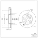 DFC 06-18 Lexus HS250H Front GeoSPEC Coated Rotor
