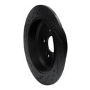 R1 2005-2018 Acura RDX Rear Right Drilled & Slotted Black Brake Rotor