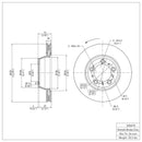 DFC 17-23 Porsche Panamera Left Rear Brake Rotor