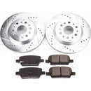 Power Stop 17-18 Cadillac XT5 Front & Rear Z23 Evolution Sport Brake Kit