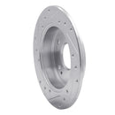 R1 06-11 Honda Civic Front & Rear Drilled & Slotted Silver Brake Rotor Set
