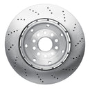 DFC 03-04 Audi RS6 Left Front Drilled Hi-Carbon Alloy Geomet Coated Rotor