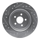 R1 15-20 Ford Edge Front & Rear Drilled & Slotted Silver Brake Rotor Set