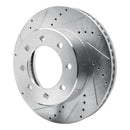 R1 09-24 Dodge Ram 4000 Front Drilled & Slotted Silver Brake Rotor Set