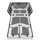 DEI 18-23 Jeep Wrangler JL 4-Door Boom Mat Rear Side Window Trim - 4 Piece - Gray