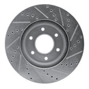 R1 06-09 Chevrolet TrailBlazer Front & Rear Drilled & Slotted Silver Brake Rotor Set