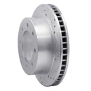 R1 00-02 Dodge Ram 3500 Front Right Drilled & Slotted Silver Brake Rotor