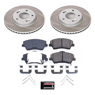 Power Stop 2018 Hyundai Elantra GT Front and Rear Semi-Coated Rotor Kit