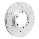 R1 02-18 Nissan UrVan Front Drilled & Slotted Silver Brake Rotor Set
