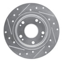 R1 03-07 Honda Accord Front & Rear Drilled & Slotted Silver Brake Rotor Set