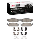 DFC 09-10 Ford Flex Front 5000 Advanced Ceramic Brake Pads and Hardware Kit