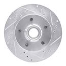 R1 1982-1995 Buick Regal Front Right Drilled & Slotted Silver Brake Rotor