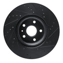 R1 13-19 Buick Regal Front Left Drilled & Slotted Black Brake Rotor