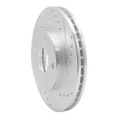 R1 99-02 Daewoo Leganza Front Right Drilled & Slotted Silver Brake Rotor
