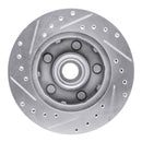 R1 1983-1997 Ford AEROSTAR Front Right Drilled & Slotted Silver Brake Rotor