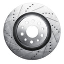 R1 17-24 Maserati Levante Rear Drill & Slot Silver Rotors