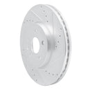 R1 13-22 Buick Encore Front Right Drilled & Slotted Silver Brake Rotor