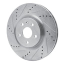 R1 09-17 Buick Regal Front Left Drilled & Slotted Silver Brake Rotor
