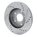 R1 12-15 Honda Civic Front Drill & Slot Silver Rotors