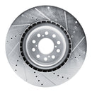 R1 17-25 Acura Integra Front & Rear Drilled & Slotted Silver Brake Rotor Set