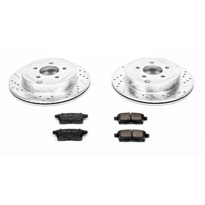 Power Stop 07-10 Ford Edge Rear Z23 Evolution Sport Brake Kit w/Calipers