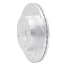 R1 83-87 Honda Prelude Front Left Drilled & Slotted Silver Brake Rotor