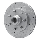 R1 97-02 Ford F-150 RWD Front Left Drilled & Slotted Silver Brake Rotor