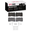 DFC 04-14 Ford Mustang Front 5000 Advanced Low Metallic Brake Pads and Hardware Kit