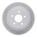 R1 13-18 Ford C-Max Rear Left Drilled & Slotted Geo-Carbon Rotor