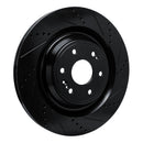 R1 19-25 Cadillac Escalade ESV Front Right Drilled & Slotted Black Brake Rotor