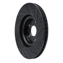 R1 13-19 Buick Regal Front Left Drilled & Slotted Black Brake Rotor