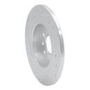 R1 03-11 Cadillac BLS (Mexico) Rear Right Drilled & Slotted Silver Brake Rotor
