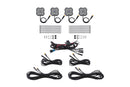 Diode Dyamics Rock Light - Red/White - M8 4-Pack