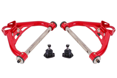 BMR 70-81 Chevrolet Camaro A-Arms Upper Non-Adjustable Delrin Std Ball Joint - Red