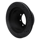 R1 03-08 Dodge Ram 4000 (Mexico) Rear Left Drilled & Slotted Black Brake Rotor