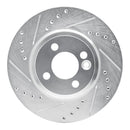 R1 07-15 Mini Cooper Front Drill & Slot Silver Rotors