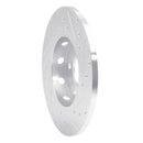 R1 97-98 Mercedes-Benz C230 Front Left Drilled & Slotted Silver Brake Rotor