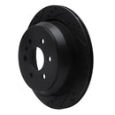 R1 15-20 Chevrolet Colorado Rear Left Drilled & Slotted Black Brake Rotor
