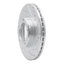 R1 89-08 Toyota Hilux Front Drilled & Slotted Silver Brake Rotor Set