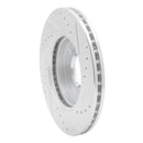 R1 00-15 Ford Ikon (Mexico / Made In Brazil) Front Left Drilled & Slotted Silver Brake Rotor
